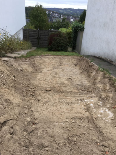 Anlegen einer Auffahrt